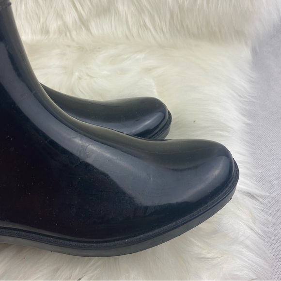 COACH RAIN TALL BOOTS SIZE 7 BLACK COLOR - Picture 5 of 11